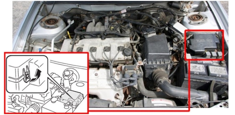 engine compartment location
