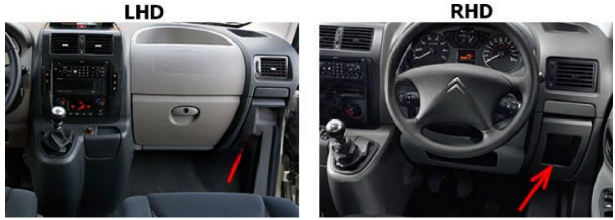 passenger compartment Location