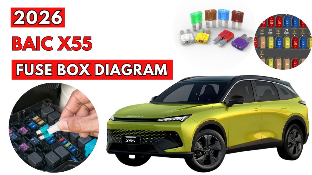 BAIC X55 (2026) Fuse Box Location & Diagrams