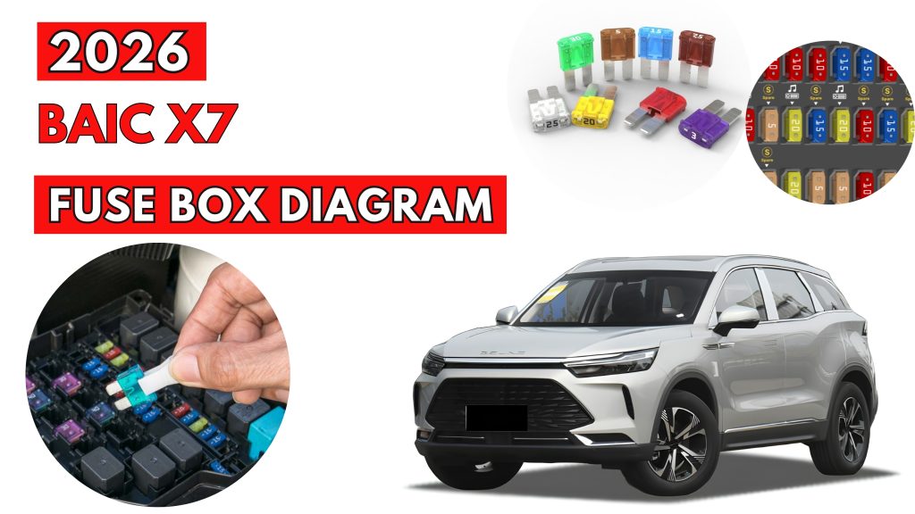 BAIC X7 2026 Fuse Box Location Diagrams