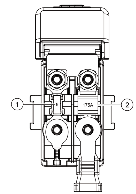 Battery positive electrode fuse box diagram