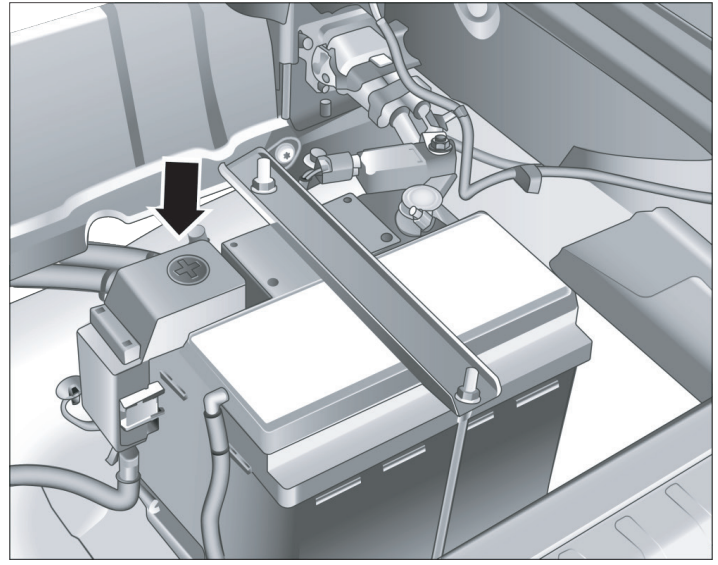 Battery positive electrode fuse box