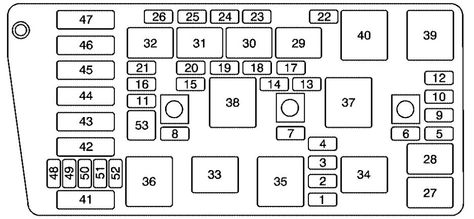 Engine Compartment Fuse Box (4.6L V8 Engine)