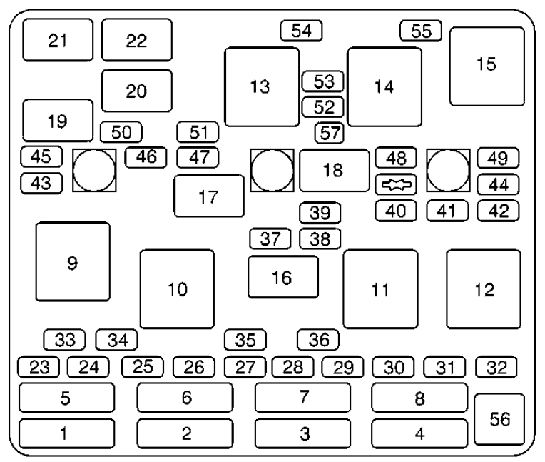Engine Compartment Fuse Box Diagram