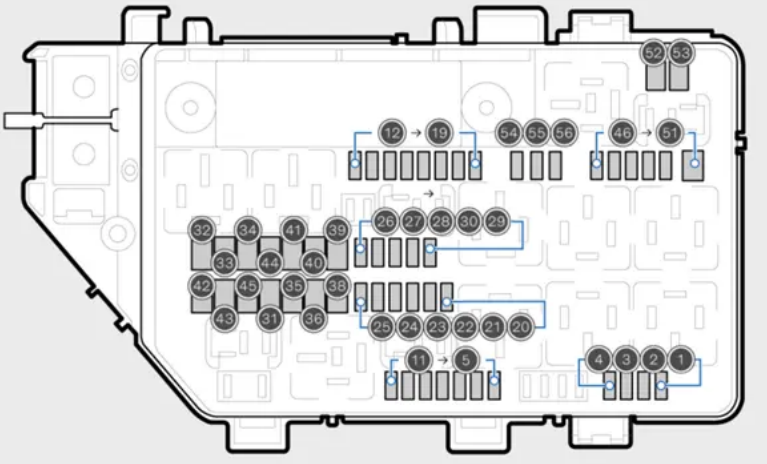 Engine Compartment Fuse Box Diagram 2026-2027