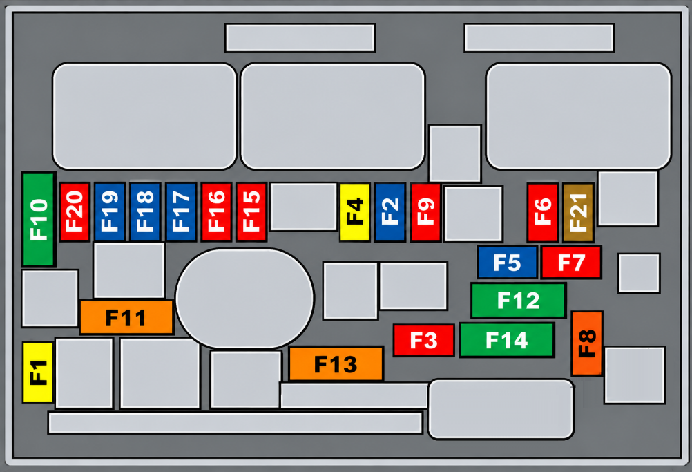 Engine Compartment Fuse Box Diagrams
