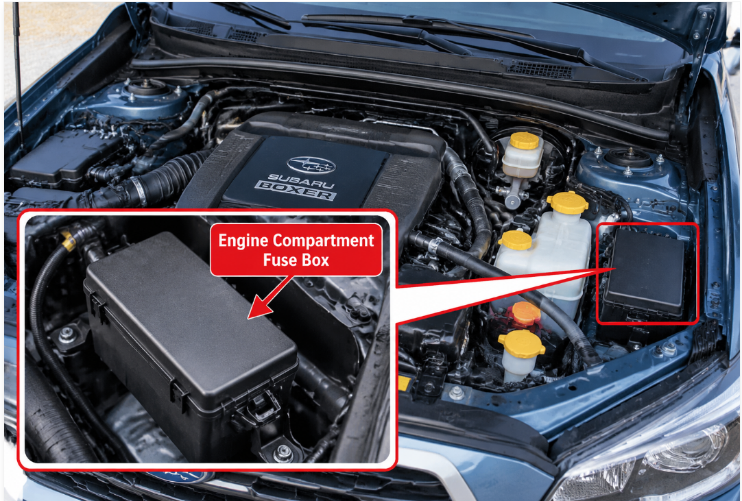 Engine Compartment Fuse Box Location