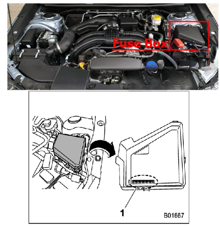 Engine Compartment Fuse Box Location