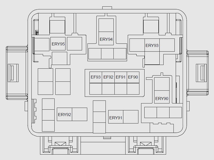 Engine Compartment electronic box 2 (UEC2) Diagram