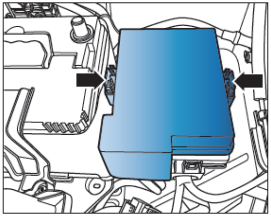 Engine compartment fuse LOCATION