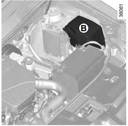 Engine compartment fuse box location