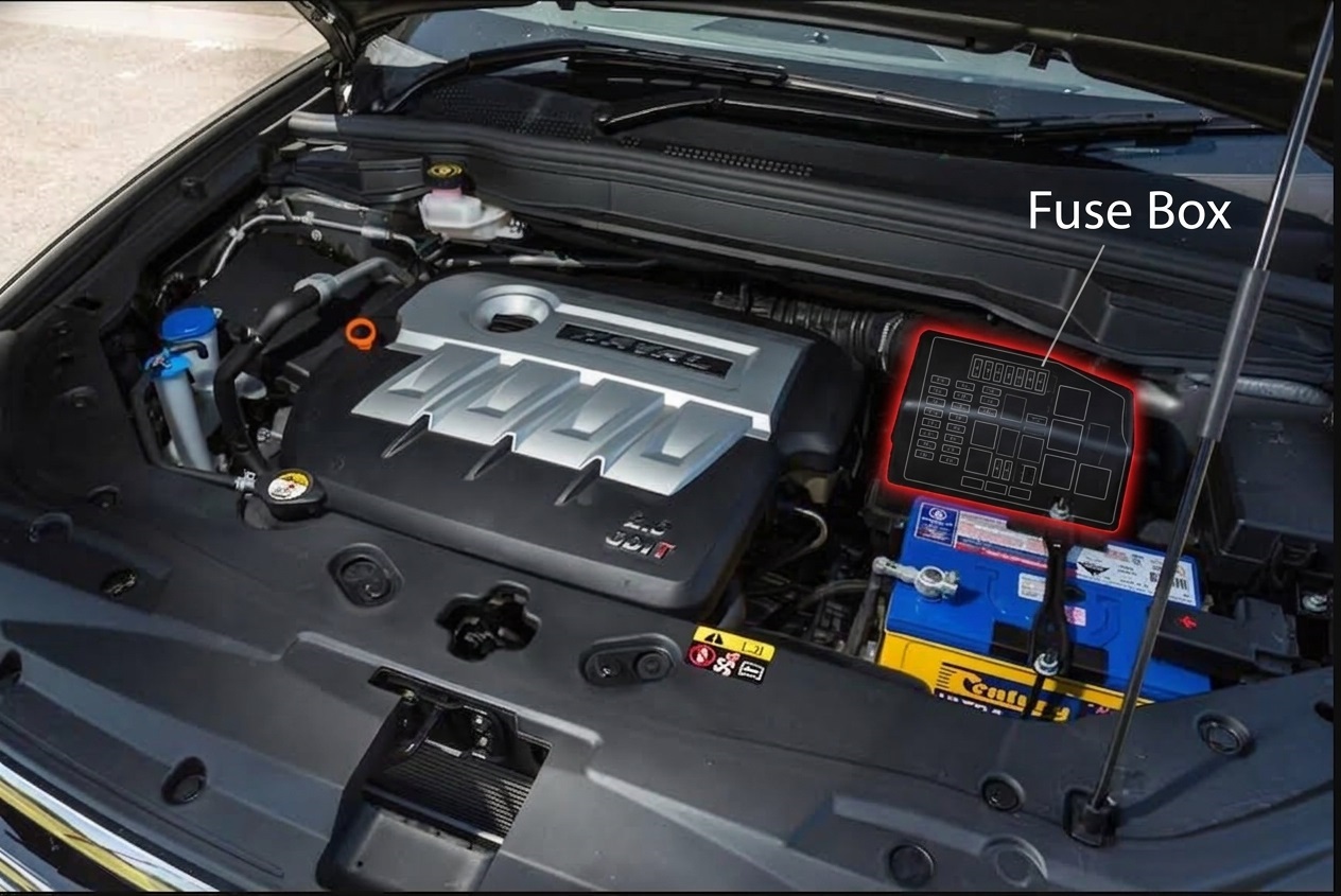 Haval H6 (2015 & 2016) Engine Compartment Fuse Box Location