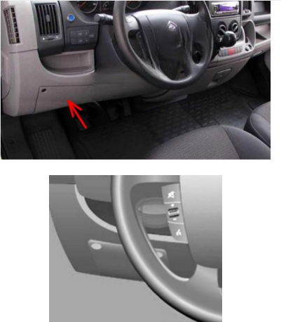 Left-hand drive vehicles