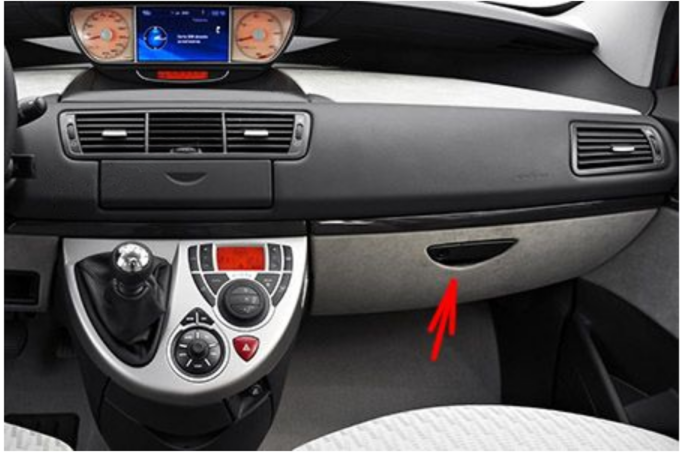 Left-hand drive vehicles Dashboard Fuse Box