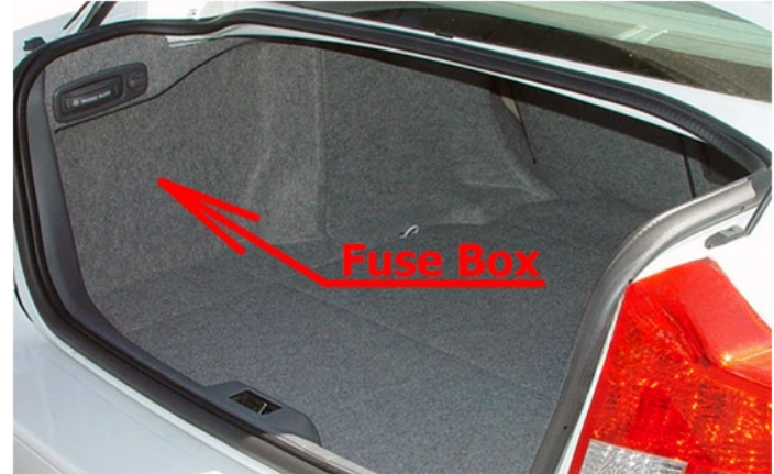 Luggage Compartment Fuse Box location
