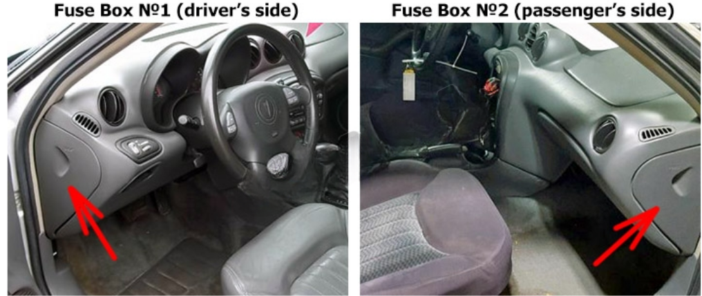 Passenger Compartment Fuse Boxes Location