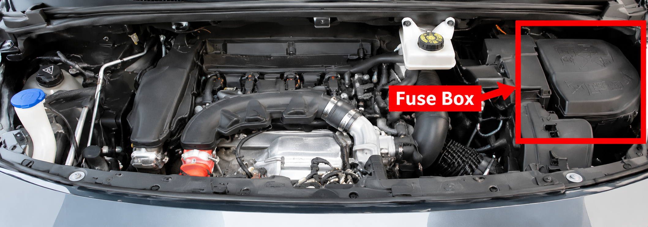 Peugeot 3008 (2009 - 2016) Engine Compartment Fuse Box Location