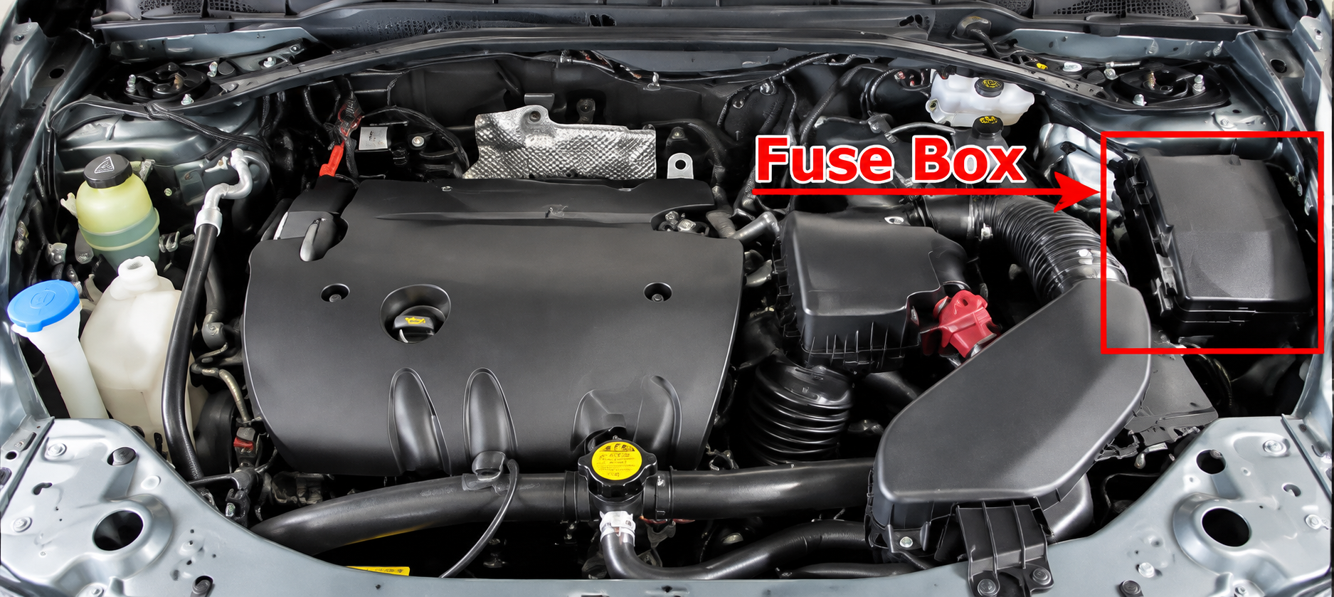 Peugeot 4007 (2007 - 2012) Engine Compartment Fuse Box Locationn Fig 1
