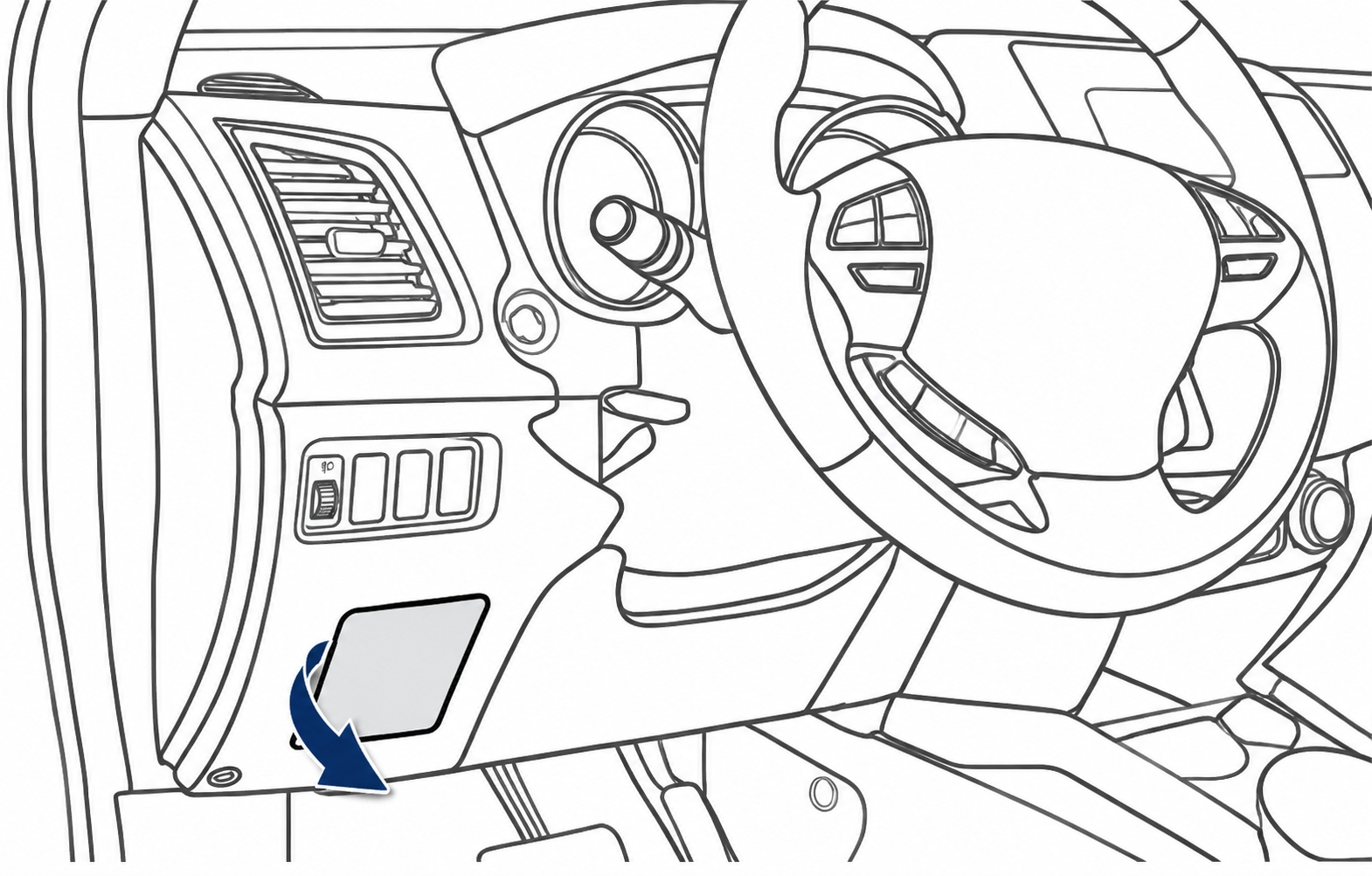 Peugeot 4008 (2012 - 2017) Passenger Compartment Fuse Box Location LHD