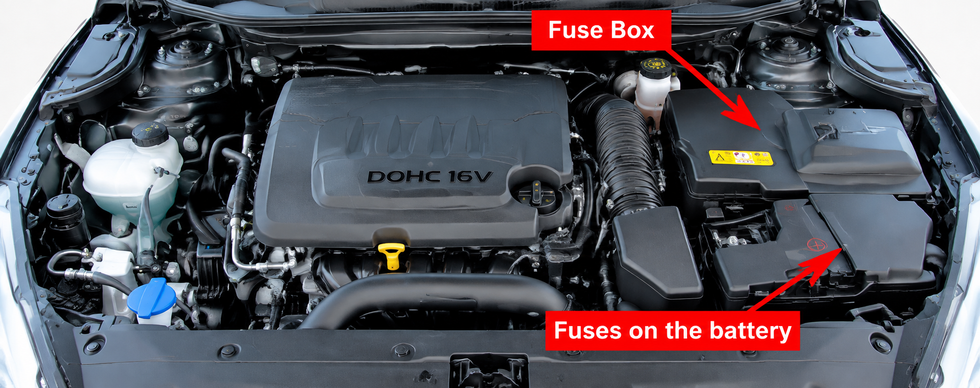 Peugeot 508 (2010 - 2018) Engine Compartment Fuse Box Location Fig 1
