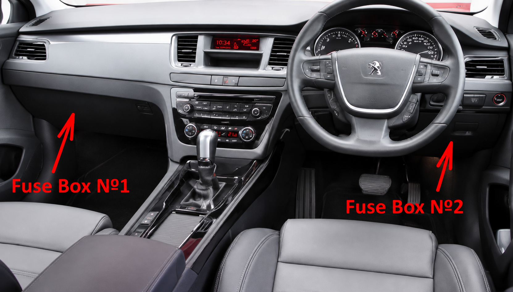 Peugeot 508 (2010 - 2018) Passenger Compartment Fuse Box Location Fig 4