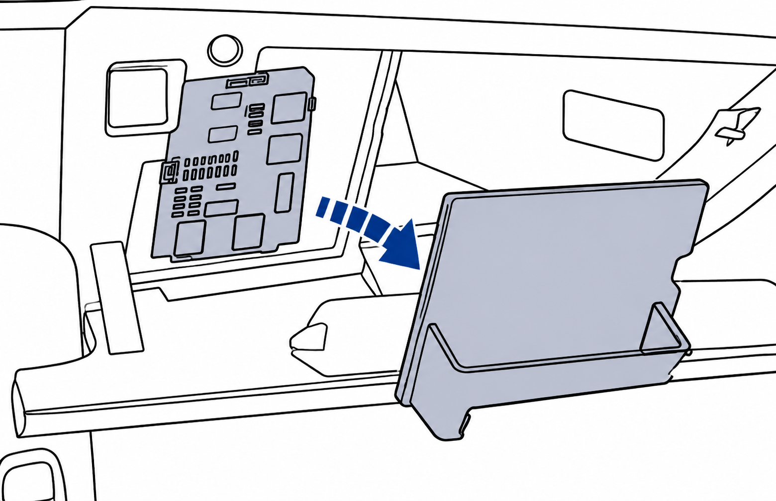 Peugeot 508 (2010 - 2018) Passenger Compartment Fuse Box Location Fig 5