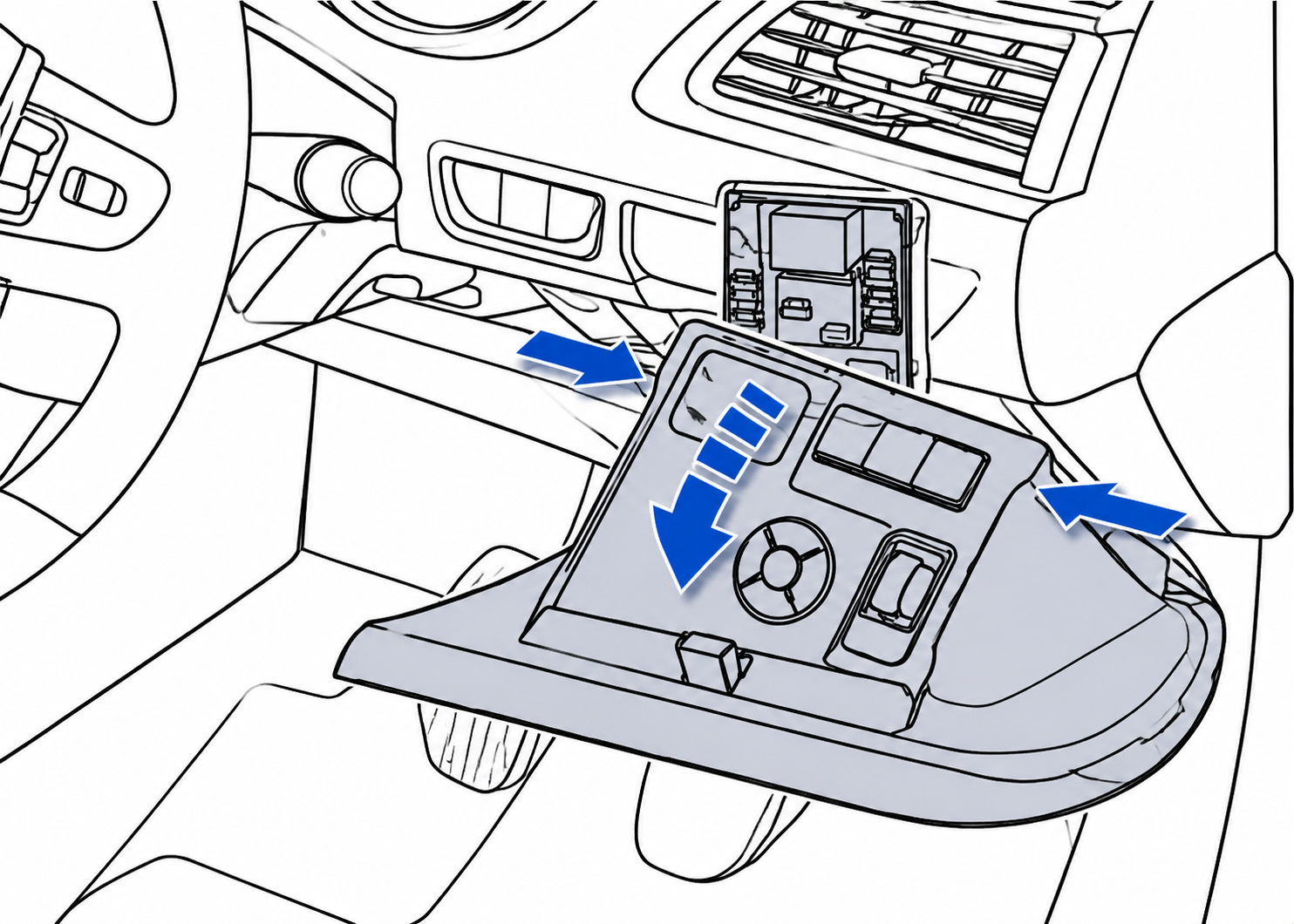 Peugeot 508 (2010 - 2018) Passenger Compartment Fuse Box Location Fig 6