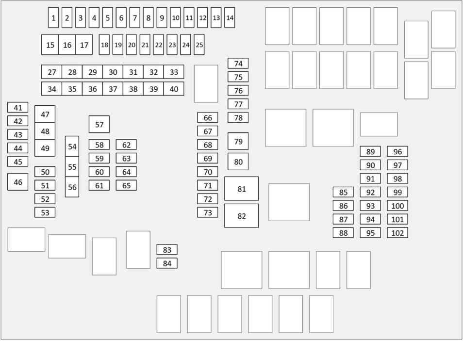 Subaru Solterra (2023 - 2025) Engine Compartment Fuse Box Diagram