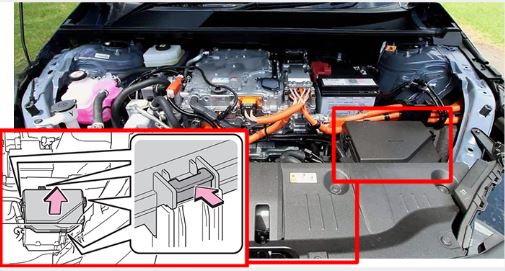 Subaru Solterra (2023 - 2025) Engine Compartment Fuse Box Location