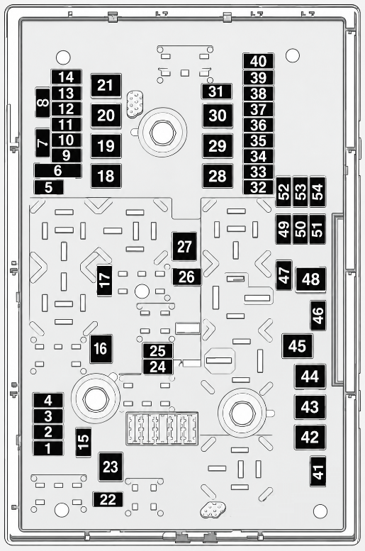 Engine Compartment Fuse Box Diagram