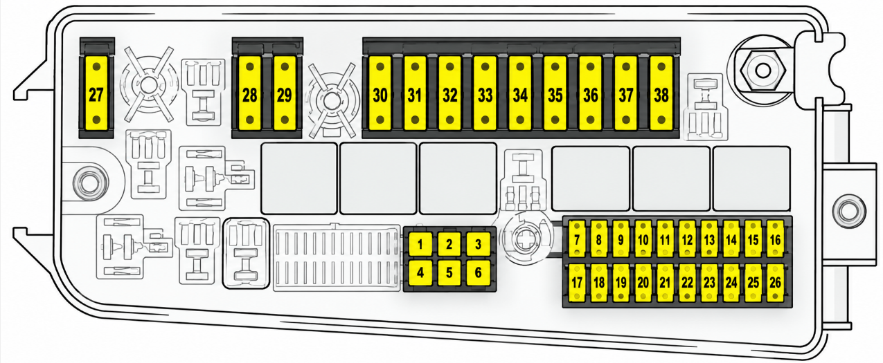 Engine Compartment Fuse Box Diagrams