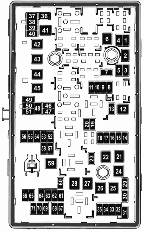 Engine Compartment Fuse Box Diagrams