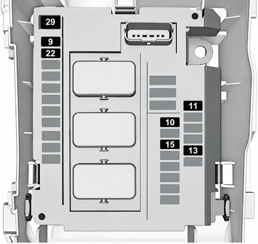 Engine Compartment Fuse Box Diagrams (Version 1)