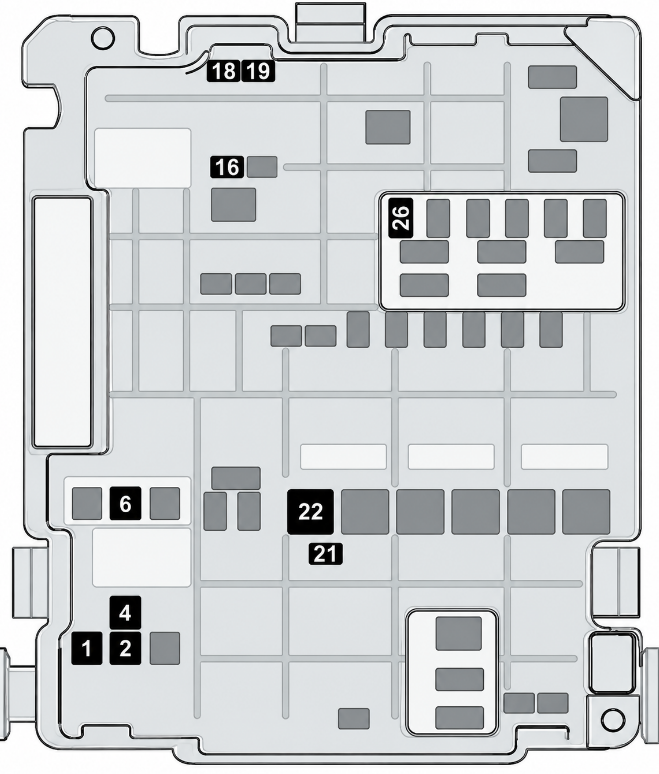 Engine Compartment Fuse Box Diagrams (Version 2)