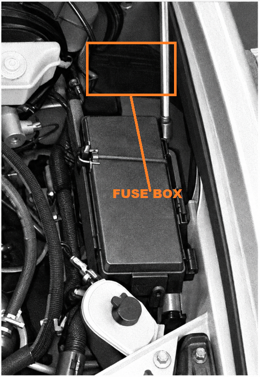 Engine Compartment Fuse Box LOCATION