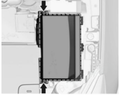 Engine compartment Disengage the cover and fold it upwards