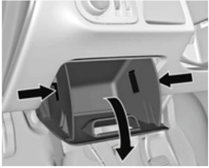 Open compartment left-hand Location
