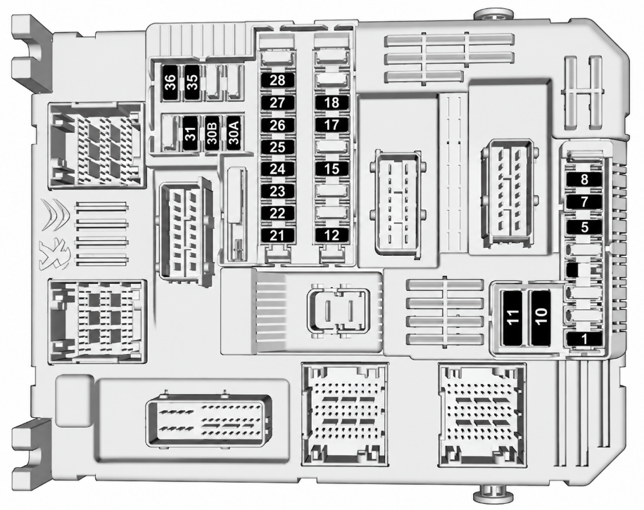 Passenger Compartment Fuse Box Version 2 (Full) Diagrams