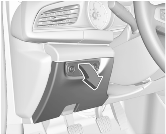Passenger Compartment Fuse Box left-hand side Location